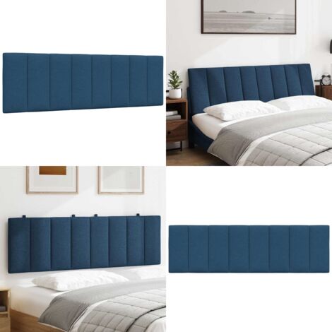 Cuscino Testiera Hanko Blu 160 cm in Tessuto - Cuscino per testiera - Cuscino per letto