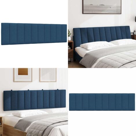 Cuscino Testiera Hanko Blu 180 cm in Tessuto - Cuscino per testa - Cuscino per letto