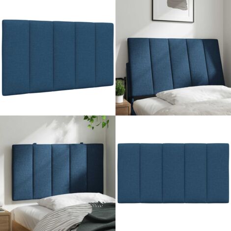 Cuscino Testiera Hanko Blu 90 cm in Tessuto - Cuscino per testiera - Cuscino per letto