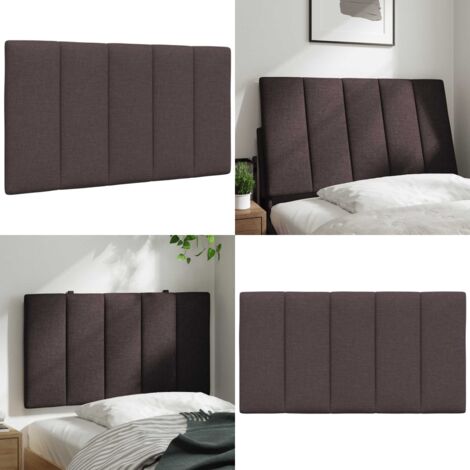 Cuscino Testiera Hanko Marrone Scuro 90 cm in Tessuto - Cuscino per testiera - Cuscino per letto