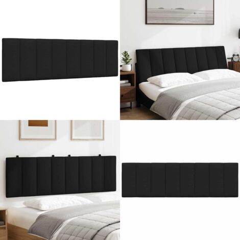 Cuscino Testiera Hanko Nero 160 cm in Tessuto - Cuscino per testiera - Cuscino per letto