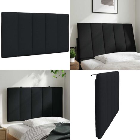 Cuscino Testiera Hanko Nero 90 cm in Tessuto - Cuscino per testiera - Cuscino per letto