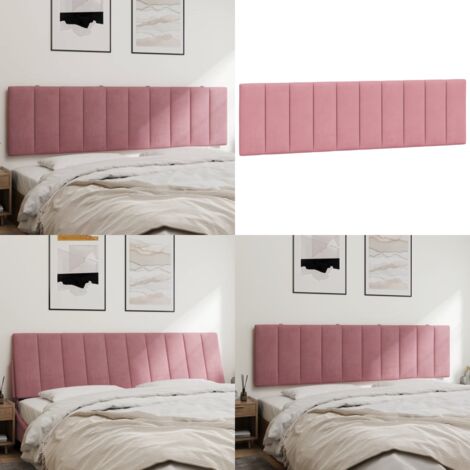 Cuscino Testiera Hanko Rosa 180 cm in Velluto - Cuscino per testiera - Cuscino in velluto