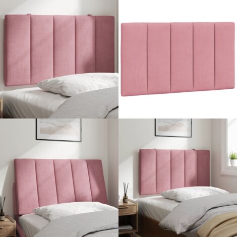 Cuscino Testiera Hanko Rosa 80 cm in Velluto - Cuscino per testiera - Cuscino in velluto