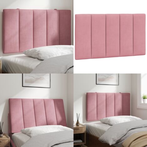 Cuscino Testiera Hanko Rosa 90 cm in Velluto - Cuscino per testiera - Cuscino in velluto