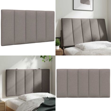 Cuscino Testiera Hanko Tortora 80 cm in Tessuto - Cuscino per testiera - Cuscino per letto
