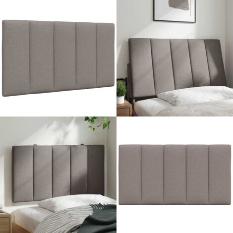 Cuscino Testiera Hanko Tortora 90 cm in Tessuto - Cuscino per testiera - Cuscino per letto