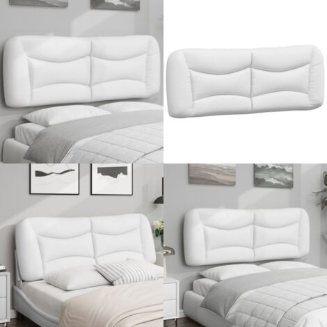 Cuscino Testiera Hvar Bianco 140 cm in Similpelle - Cuscino per testiera - Cuscino in similpelle