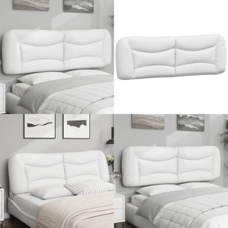 Cuscino Testiera Hvar Bianco 160 cm in Similpelle - Cuscino per testiera - Cuscino in similpelle