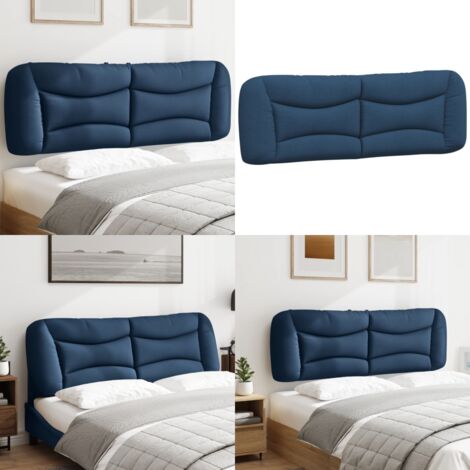 Cuscino Testiera Hvar Blu 160 cm in Tessuto - Cuscino per testiera - Cuscino per letto