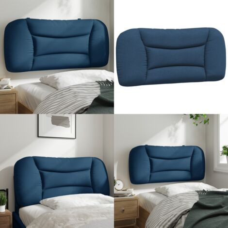 Cuscino Testiera Hvar Blu 80 cm in Tessuto - Cuscino per testiera - Cuscino per letto