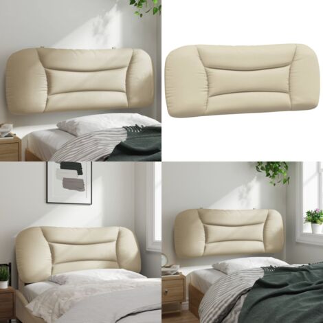 Cuscino Testiera Hvar Crema 100 cm in Tessuto - Cuscino per testiera - Cuscino per letto