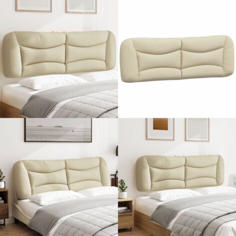 Cuscino Testiera Hvar Crema 160 cm in Tessuto - Cuscino per testiera - Cuscino per letto