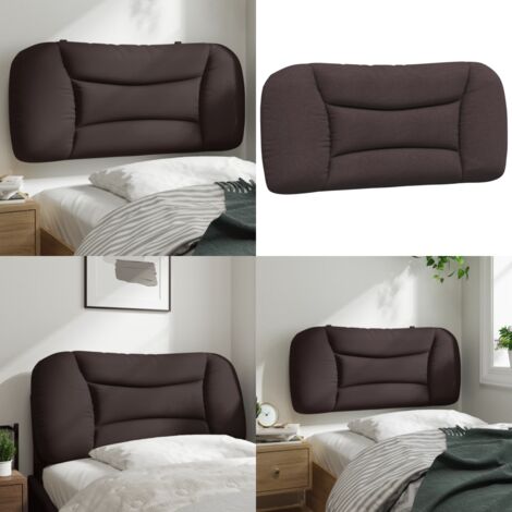 Cuscino Testiera Hvar Marrone Scuro 90 cm in Tessuto - Cuscino per testiera - Cuscino per letto