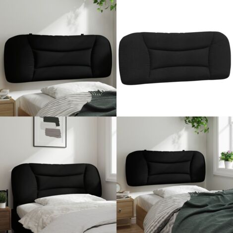 Cuscino Testiera Hvar Nero 100 cm in Tessuto - Cuscino per testiera - Cuscino per letto