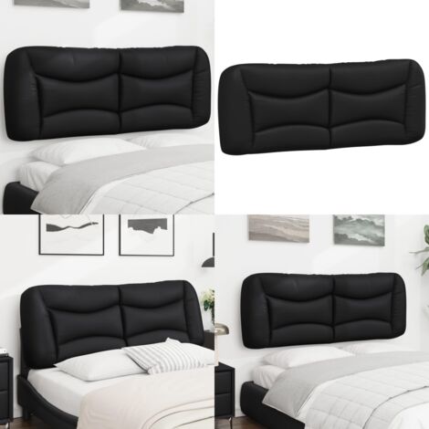 Cuscino Testiera Hvar Nero 140 cm in Similpelle - Cuscino per testiera - Cuscino in similpelle
