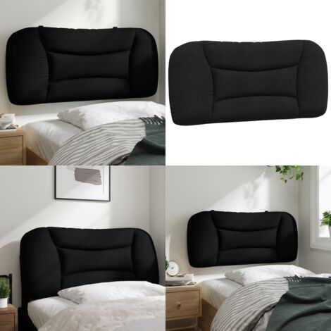 Cuscino Testiera Hvar Nero 80 cm in Tessuto - Cuscino per testiera - Cuscino per letto