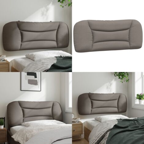 Cuscino Testiera Hvar Tortora 100 cm in Tessuto - Cuscino per testiera - Cuscino per letto