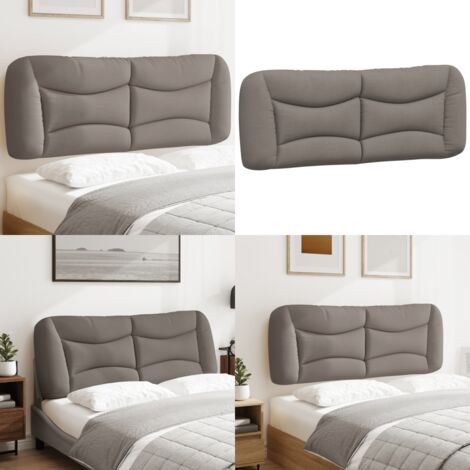 Cuscino Testiera Hvar Tortora 120 cm in Tessuto - Cuscino per testiera - Cuscino per letto