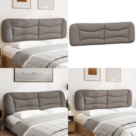 Cuscino Testiera Hvar Tortora 180 cm in Tessuto - Cuscino per testiera - Cuscino per letto