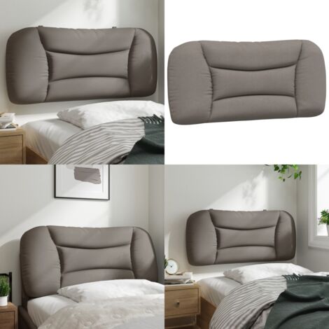 Cuscino Testiera Hvar Tortora 80 cm in Tessuto - Cuscino per testiera - Cuscino per letto