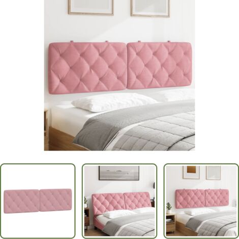 Cuscino testiera in velluto -  Cuscino Testiera Rosa 160 cm in Velluto