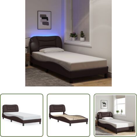 Cuscino testiera LED -  Giroletto con LED senza Materasso Hvar 90x190 cm Tessuto
