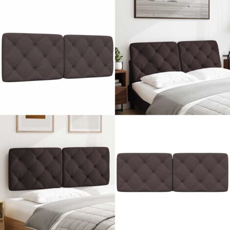 Cuscino Testiera Marrone Scuro 120 cm in Tessuto - Cuscino per testiera - Cuscino per letto