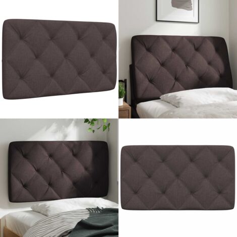 Cuscino Testiera Marrone Scuro 80 cm in Tessuto - Cuscino per testiera - Cuscino per letto