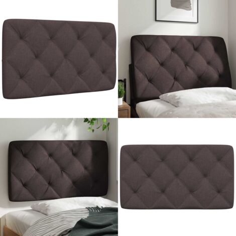 Cuscino Testiera Marrone Scuro 90 cm in Tessuto - Cuscino per testiera - Cuscino per letto