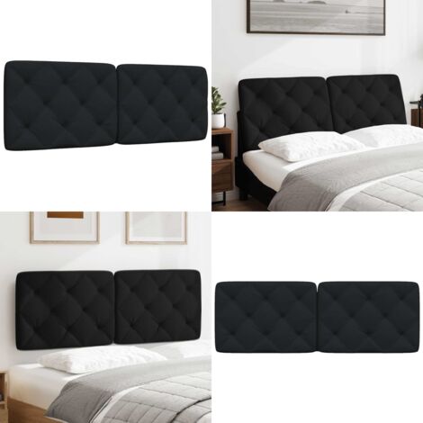 Cuscino Testiera Nero 120 cm in Tessuto - Cuscino per testiera - Cuscino per letto