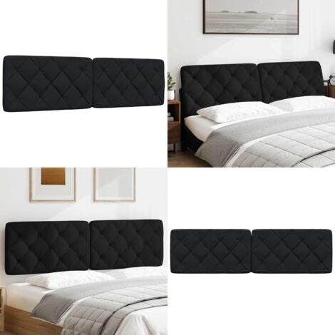 Cuscino Testiera Nero 180 cm in Tessuto - Cuscino per testiera - Cuscino per letto