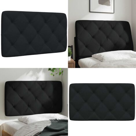 Cuscino Testiera Nero 80 cm in Tessuto - Cuscino per testiera - Cuscino per letto