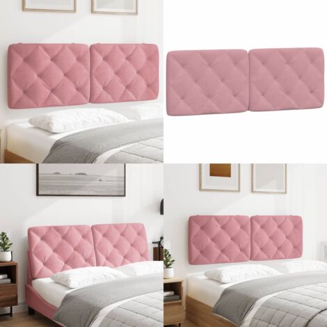 Cuscino Testiera Rosa 120 cm in Velluto - Cuscino testiera in velluto - Cuscino per testiera
