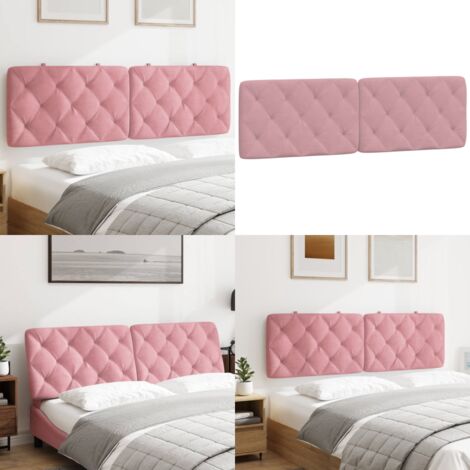 Cuscino Testiera Rosa 160 cm in Velluto - Cuscino testiera in velluto - Cuscino per testiera