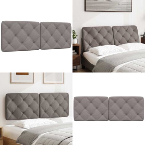 Cuscino Testiera Tortora 140 cm in Tessuto - Cuscino per testiera - Cuscino per letto
