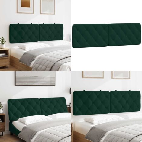 Cuscino Testiera Verde Scuro 160 cm in Velluto - Cuscino in velluto - Cuscino per testiera