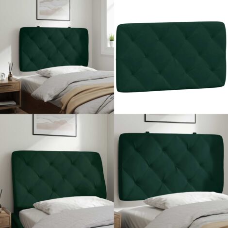 Cuscino Testiera Verde Scuro 80 cm in Velluto - Cuscino per testiera - Cuscino in velluto