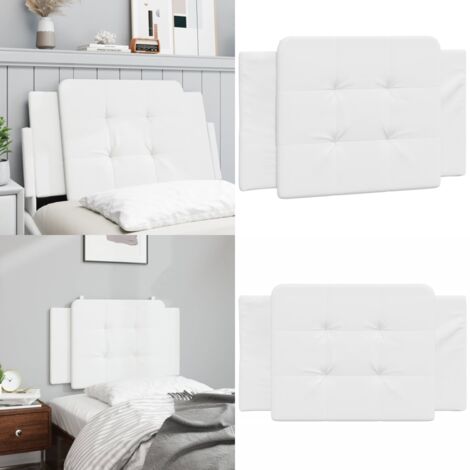 Cuscino Testiera Zadar Bianco 80 cm in Similpelle - Cuscino per testiera - Cuscino per letto