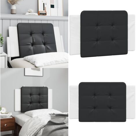 Cuscino Testiera Zadar Nero e Bianco 90 cm in Similpelle - Cuscino per testiera - Cuscino in similpelle