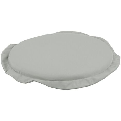 Cuscino tondo "Poly" seduta comoda, in poliestere 180, idrorepellente e sfoderabile -Blu