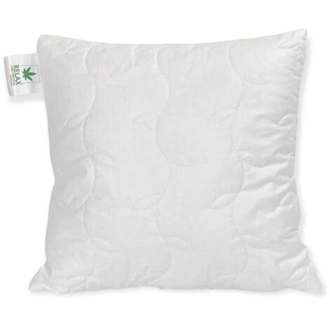 Cuscino trapuntato antiallergico antistress 40x40 con cerniera Relax