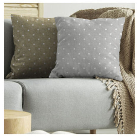 Cuscino Tulipano Pois Grigio 57X57