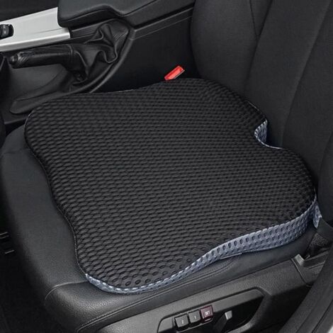 Cuscino Ortopedico Rialzato Per Auto E Sedia, In Memory Foam, Con Base Antiscivolo E Supporto Lombare, Per Guidare E Stare Seduti Comodi