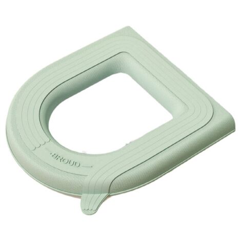 Cuscino universale lavabile per sedile WC, adesivo impermeabile per coprisedile WC, tappetino di chiusura per bagno, accessori per WC per la casa in 2 pezzi