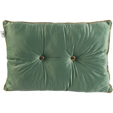 CUSCINO VELLUTO 42X63CM 500GR SALVIA C BORDO ORO