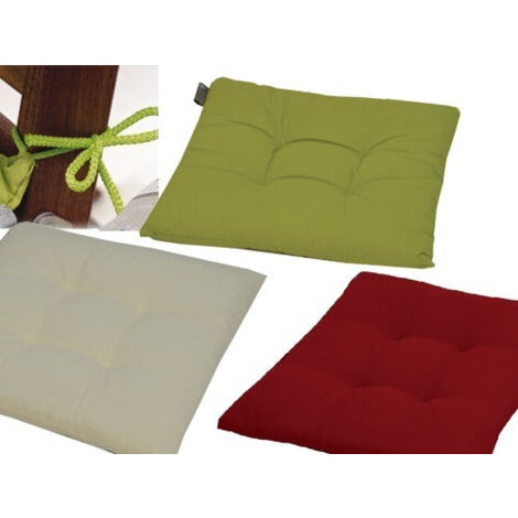Cuscino vintage quadrato per sedie -  Beige