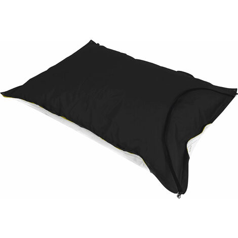 Cuscinone Slitta per Neve 160x110 cm in Acrilico Pomodone Scivolone Nero
