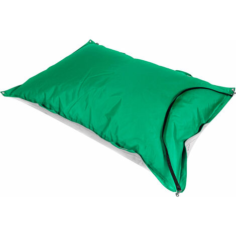Cuscinone Slitta per Neve 160x110 cm in Acrilico Pomodone Scivolone Verde