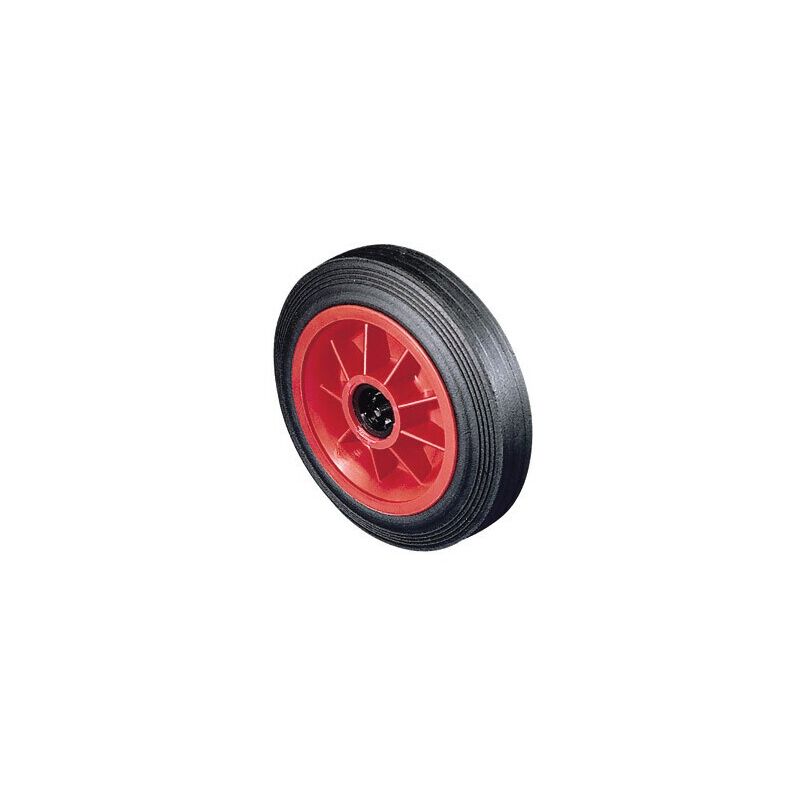 Rubber Tyre Polyprop' Centre 250mm-1' Bearing Wheel - Atlas Workholders